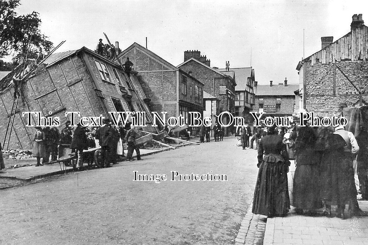 CH 3203 - Northwich Subsidence, Castle Chambers, Cheshire 1915