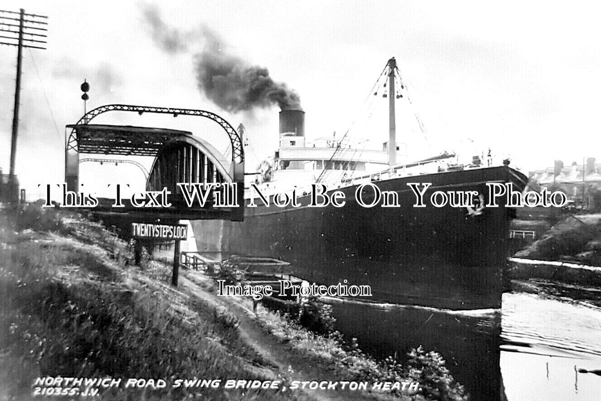 CH 3210 - Northwich Road Swing Bridge, Stockton Heath, Cheshire