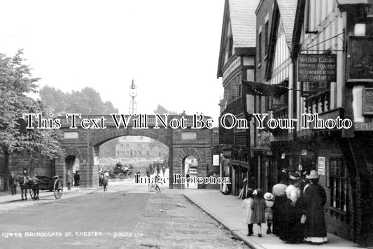 CH 3267 - Lower Bridgegate Street, Chester, Cheshire c1925