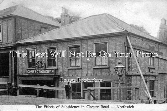 CH 328 - Subsidence In Chester Road, Northwich, Cheshire
