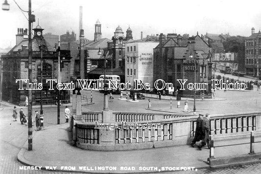 CH 3281 - Mersey Way From Wellington Road, Stockport, Cheshire