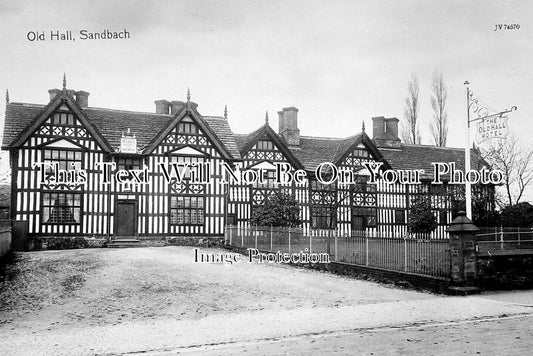 CH 3310 - Old Hall, Sandbach, Cheshire c1912