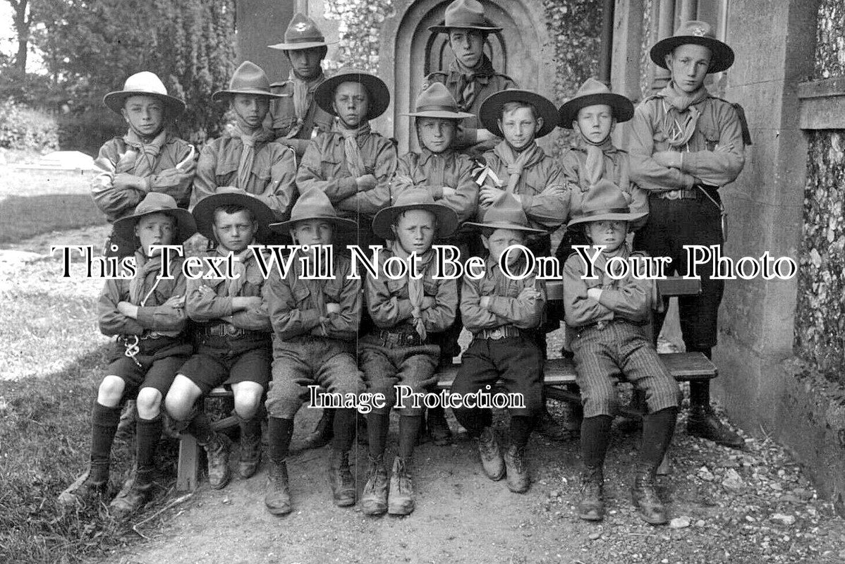 CH 3344 - West Hyde Boy Scout Group, Cheshire c1914