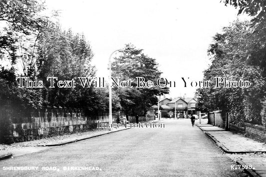 CH 3354 - Shrewsbury Road, Birkenhead, Cheshire c1954