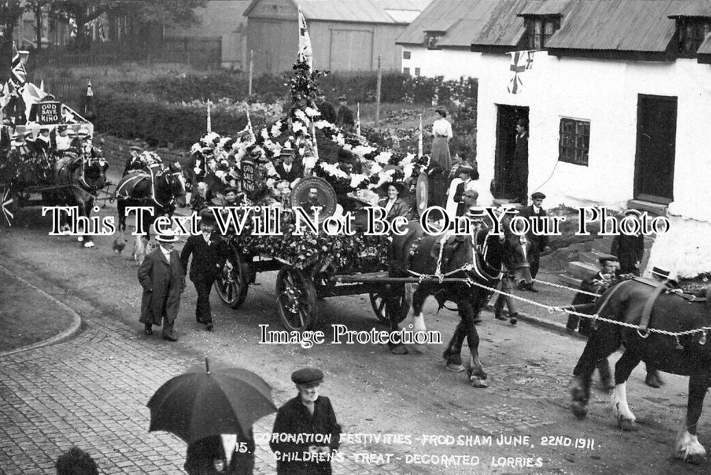 CH 3398 - Coronation Festivities, Frodsham, Cheshire 1911