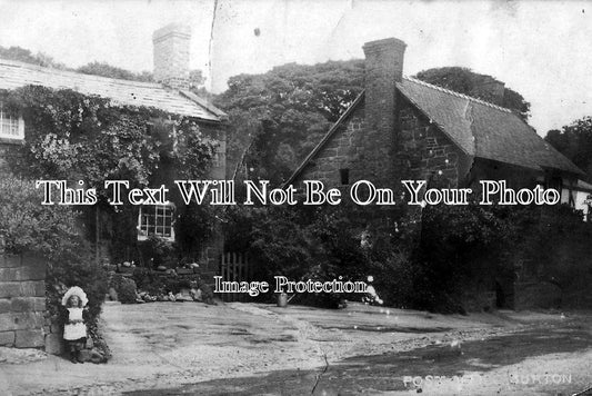 CH 343 - Post Office. Burton, The Wirral, Cheshire c1917