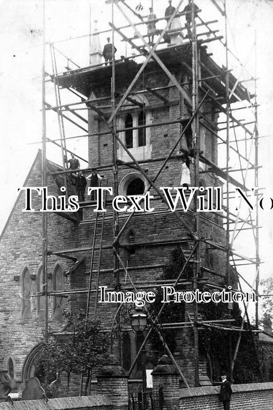 CH 345 - Heightening Of Tower, St Peters Church, Macclesfield, Cheshire