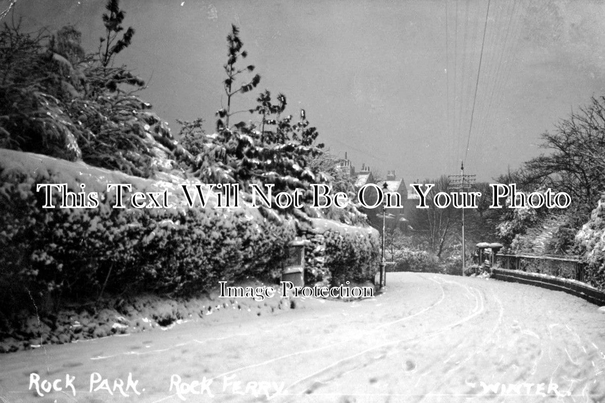 CH 370 - Rock Park in Winter, Rock Ferry, Cheshire