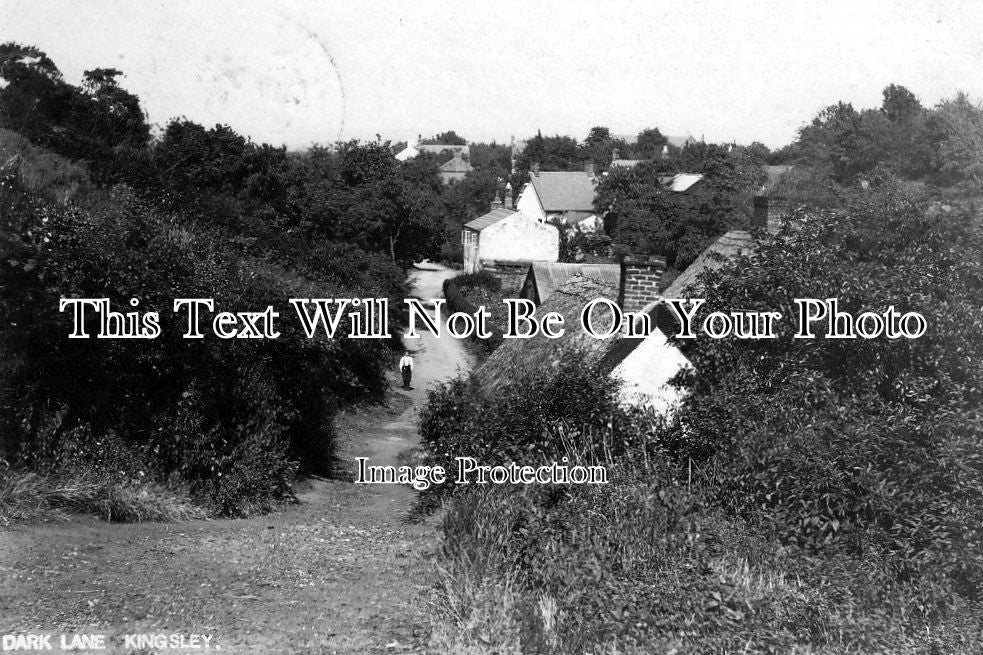 CH 372 - Dark Lane, Kingsley, Frodsham, Cheshire c1905