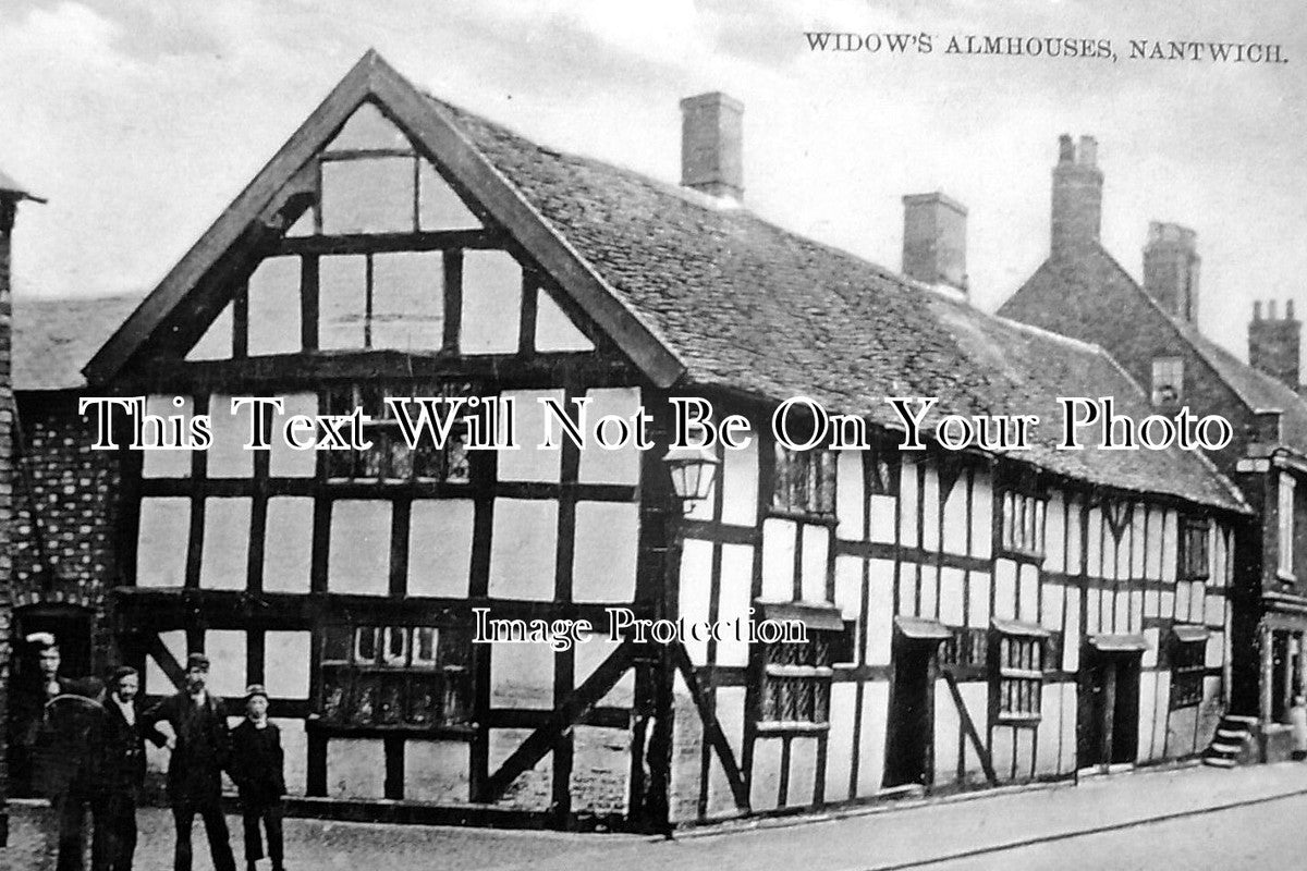 CH 389 - Widows Alms Houses, Nantwich, Cheshire c1916