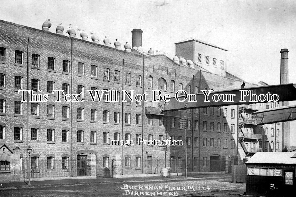 CH 43 - Buchanan Flour Mills, Birkenhead, Cheshire c1906