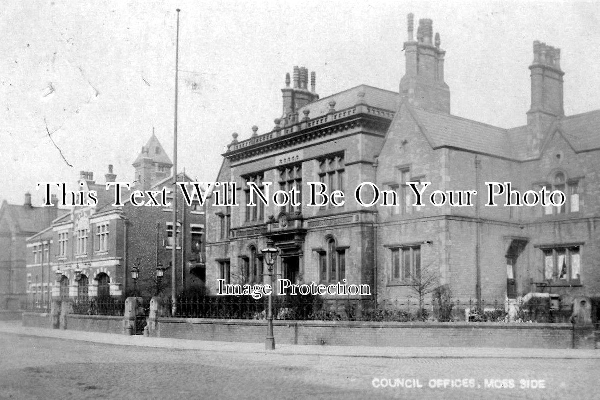 CH 499 - Moss Side Council Offices, Manchester, Cheshire c1904