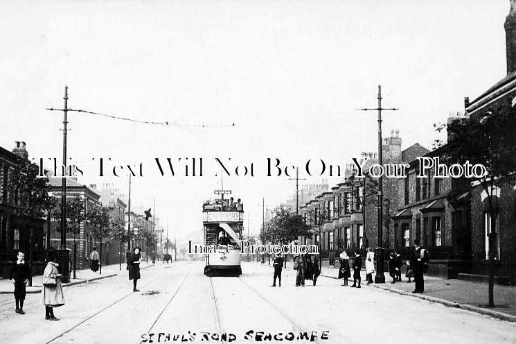 CH 5 - St Pauls Road, Seacombe, Cheshire c1906