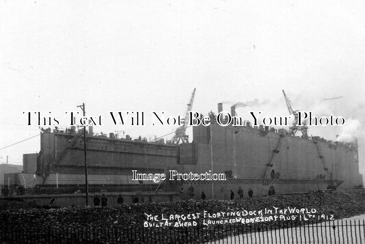 CH 514 - Largest Floating Dock In The World, Birkenhead, Cheshire