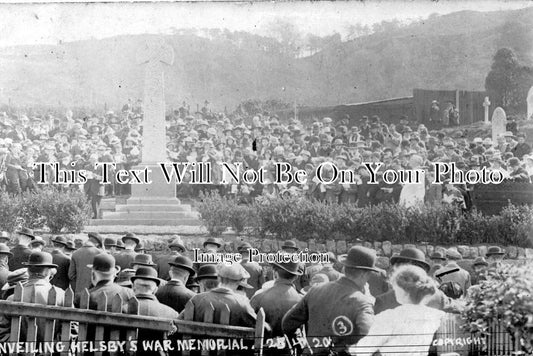 CH 536 - Unveiling Of The Helsby War Memorial, Cheshire c1921