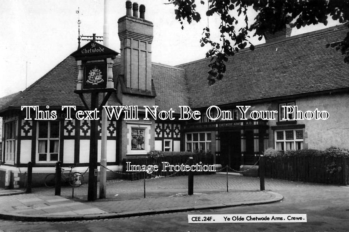 CH 57 - Ye Olde Chetwode Arms, Crewe, Cheshire - Demolished