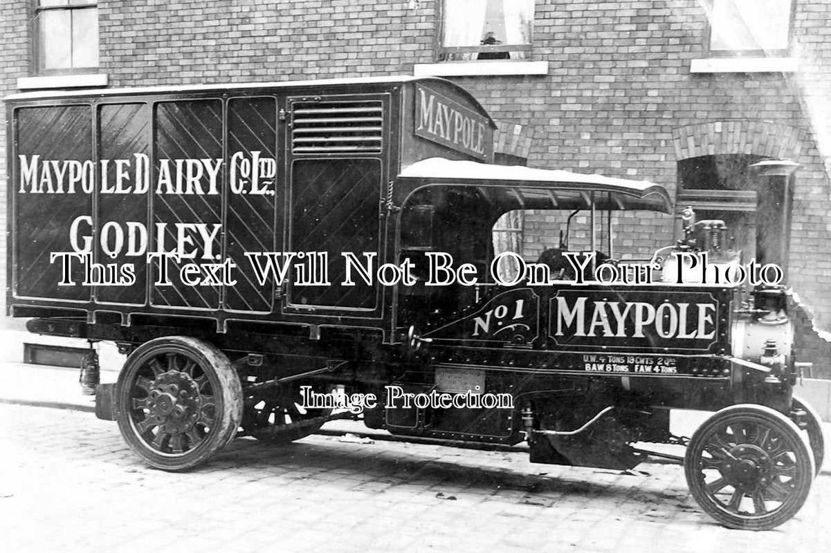 CH 620 - Steam Lorry No 1, Maypole Dairy Ltd, Godley, Hyde, Cheshire c1913