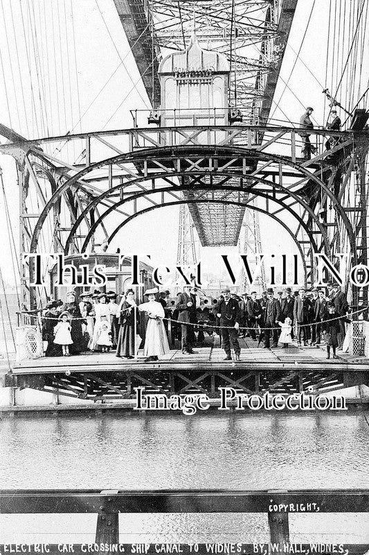 CH 631 - Electric Car Crossing Ship Canal To Widnes, Cheshire