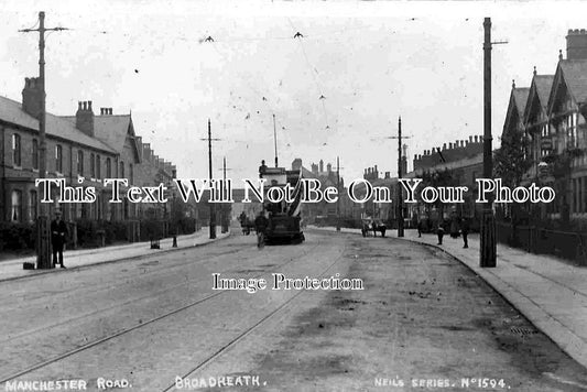 CH 640 - Tram On Manchester Road, Broadheath, Cheshire