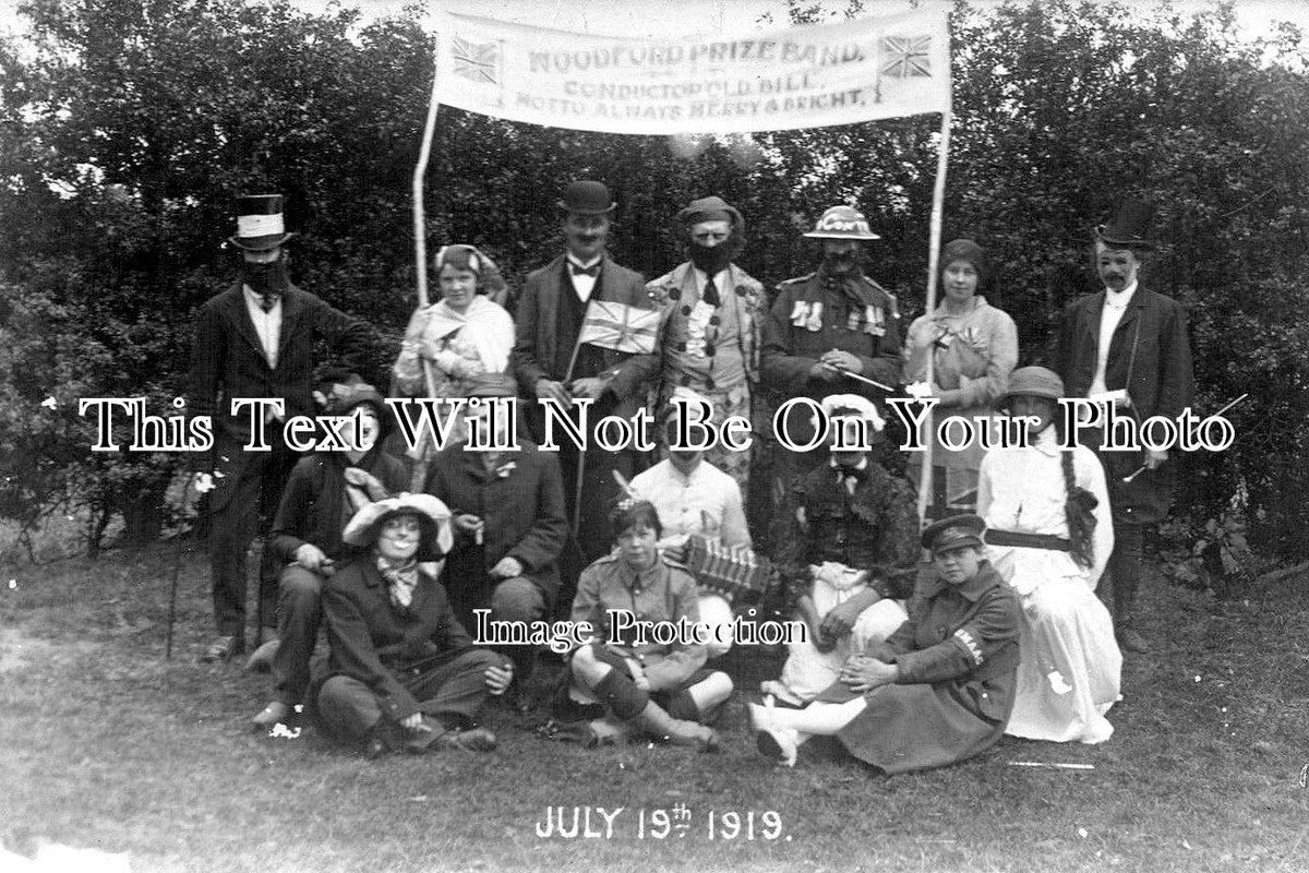 CH 723 - Carnival Prize Band, Woodford, Cheshire c1919