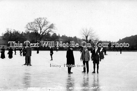 CH 741 - Skating At Grange Mill, Leighton, Crewe, Cheshire c1909