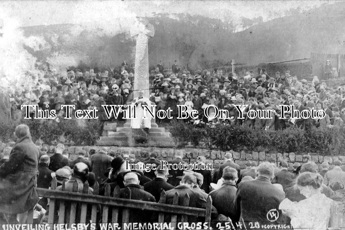 CH 79 - Unveiling Helsby War Memorial, Cheshire 1920