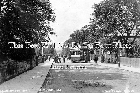 CH 790 - Manchester Road, Altrincham, Cheshire c1910