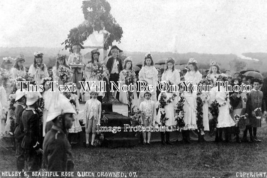 CH 884 - Beautiful Rose Queen Crowned, Helsby Rose Fete, Cheshire 1907