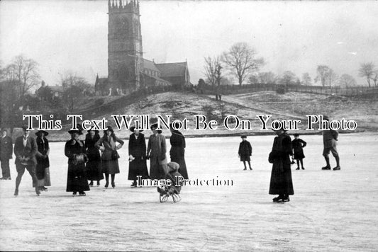 CH 908 - Ice Skating & Church, Lymm Near Warrington, Cheshire