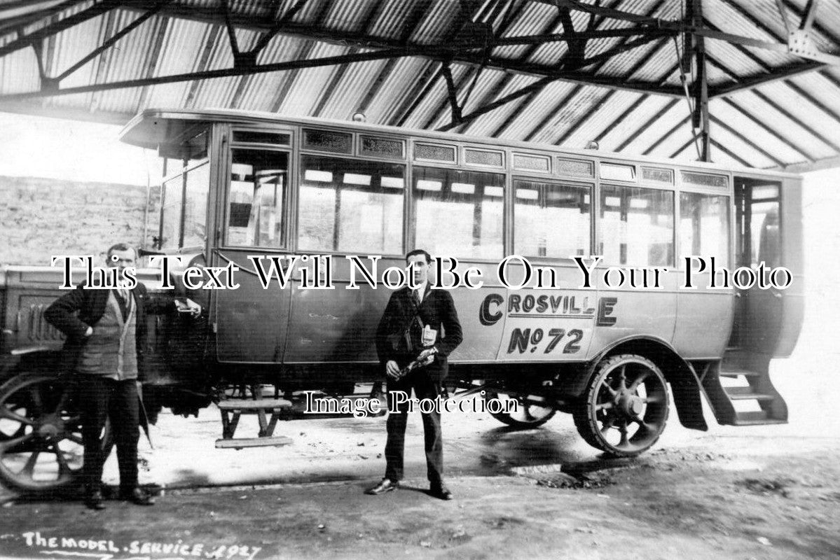 CH 909 - The Model Service, Crosville Bus No.72, Chester, Cheshire 1927