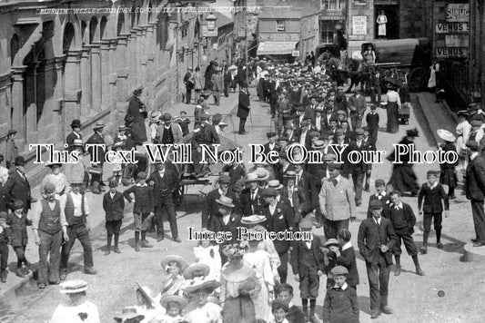 CO 1033 - Wesleyan Sunday School Parade Tea Treat, Redruth, Cornwall 1905