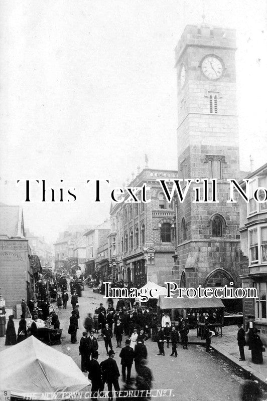 CO 1094 - The New Town Clock, Redruth, Cornwall