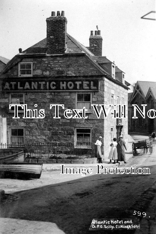 CO 112 - Atlantic Hotel, Isles Of Scilly, Cornwall c1923