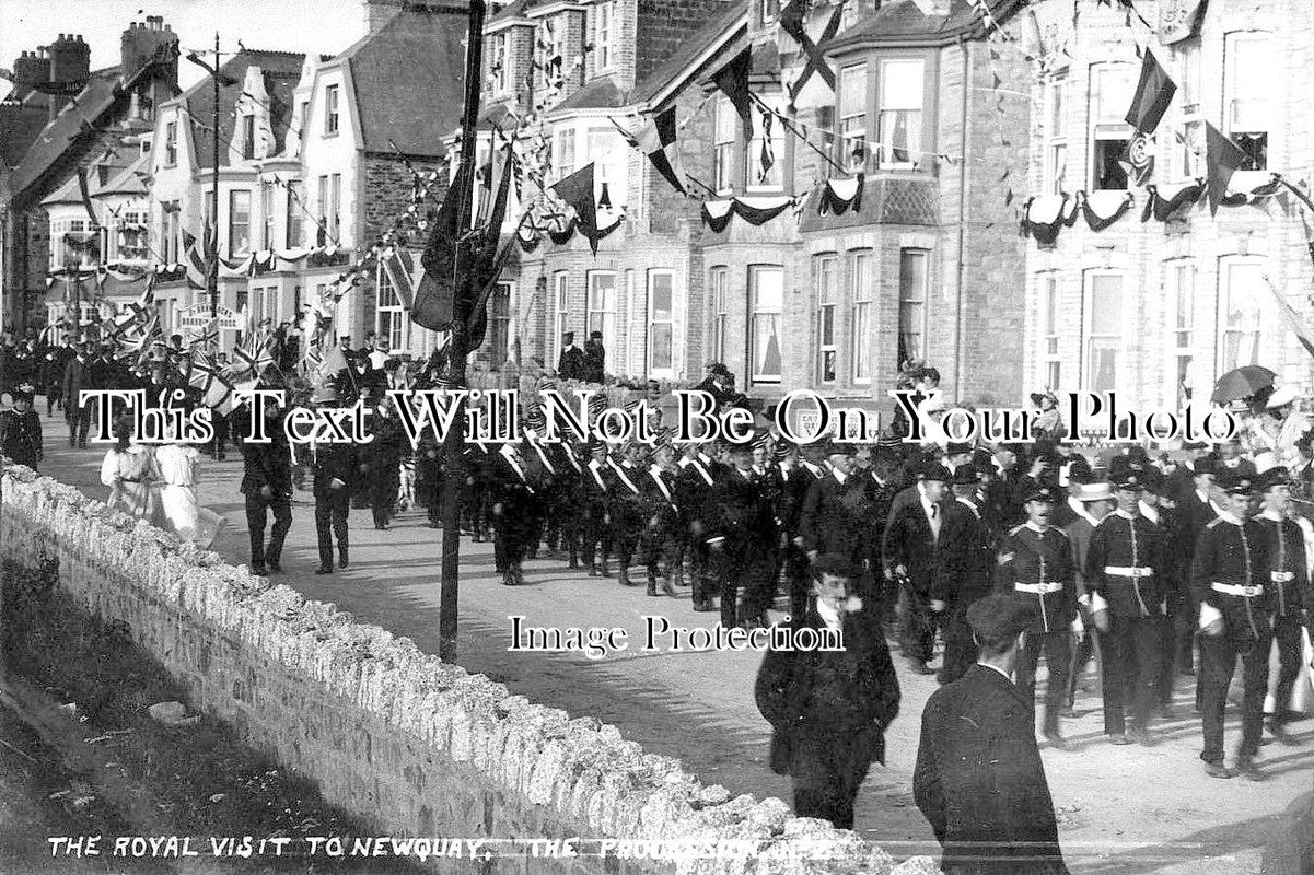 CO 1146 - The Royal Visit Future King George V, Newquay, Cornwall 1909