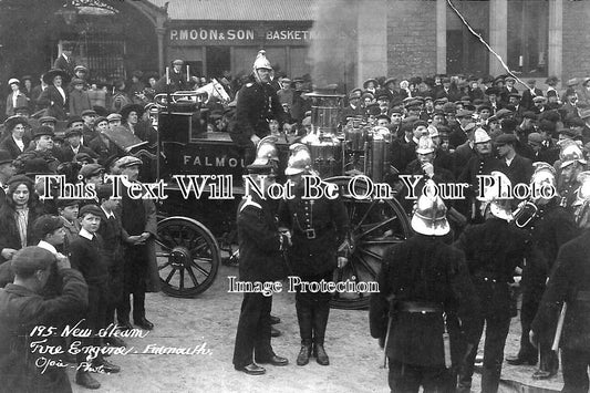 CO 1154 - New Steam Fire Engine, Falmouth, Cornwall