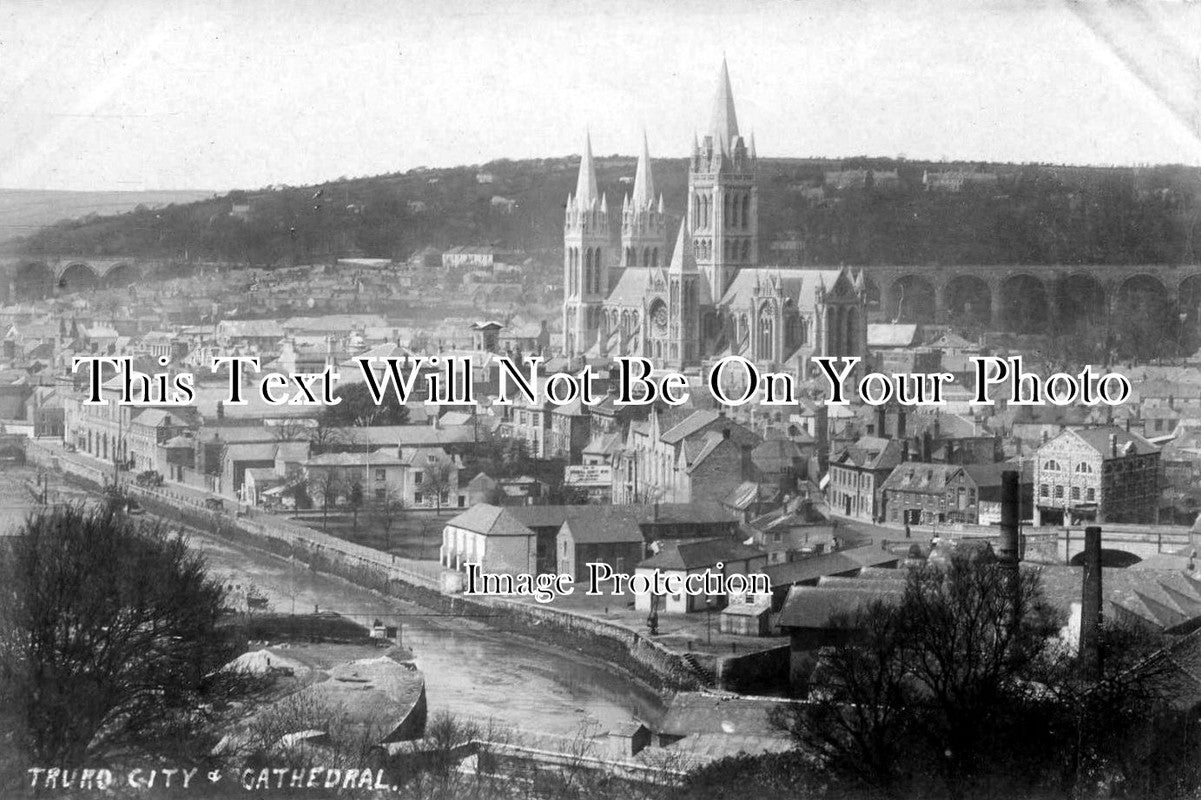 CO 1187 - Cathedral & View Of City, Truro, Cornwall