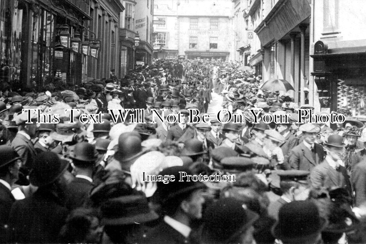 CO 1247 - Procession In The Greenmarket, Penzance, Cornwall