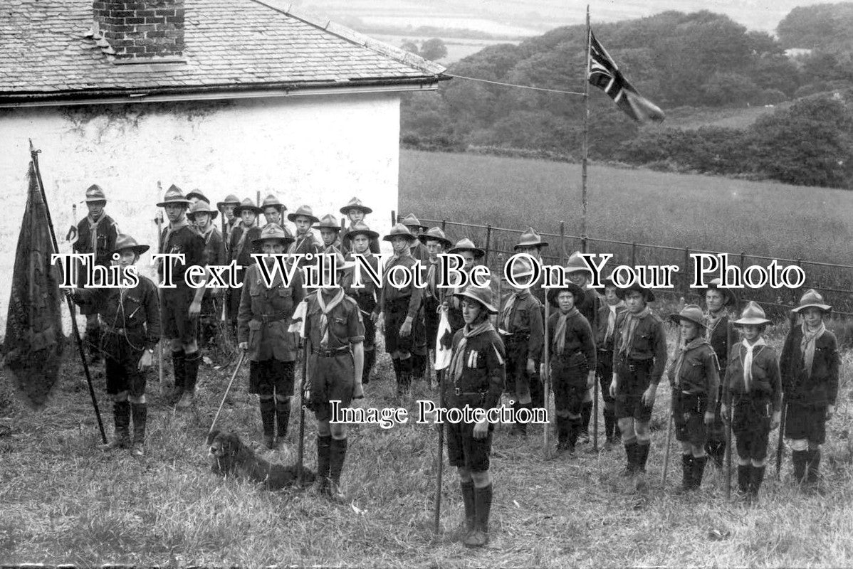 CO 1289 - Boy Scouts Group On Parade, Falmouth, Cornwall