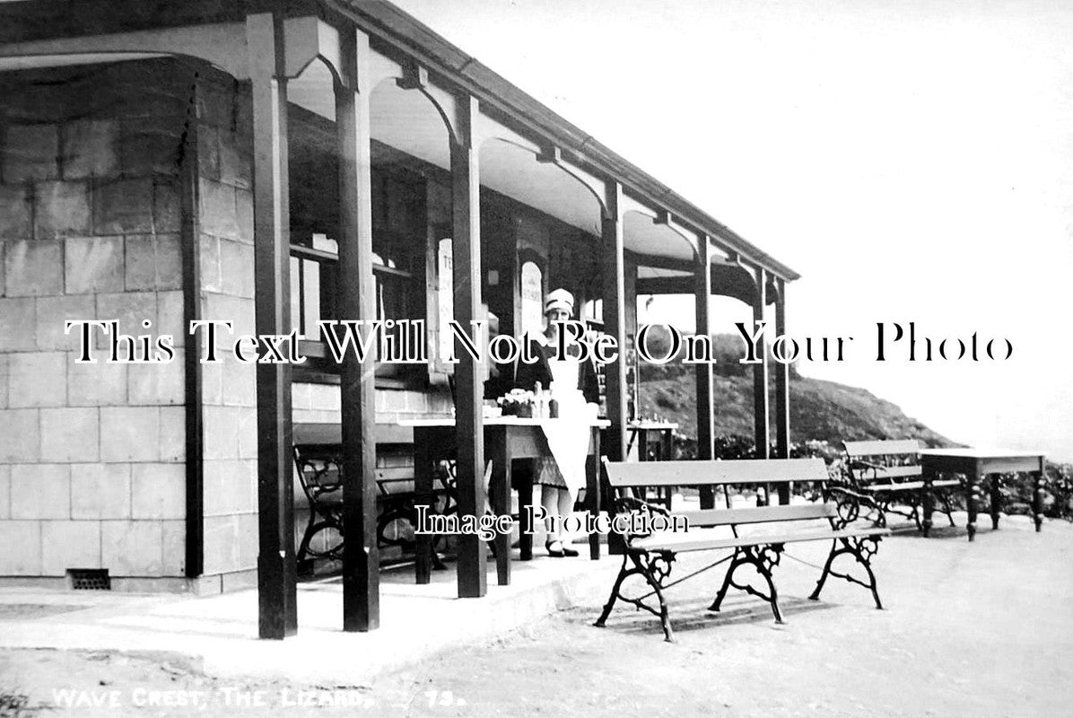 CO 1299 - A Maid At The Wave Crest Cafe, The Lizard, Cornwall