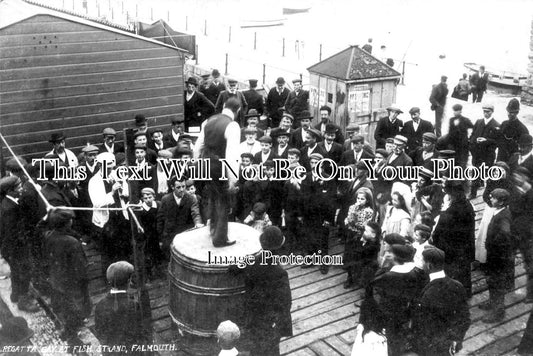 CO 1322 - Regatta Day At The Fish Stand, Falmouth, Cornwall