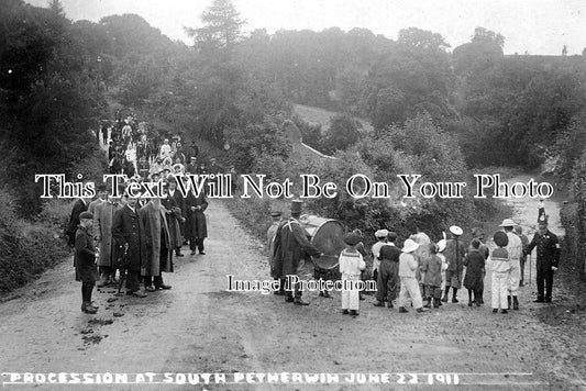 CO 133 - South Petherwin Procession, Cornwall c1911