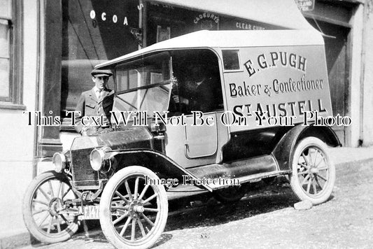 CO 1337 - 1st Ford In St Austell, E.G. Pugh Bakers, Cornwall 1914