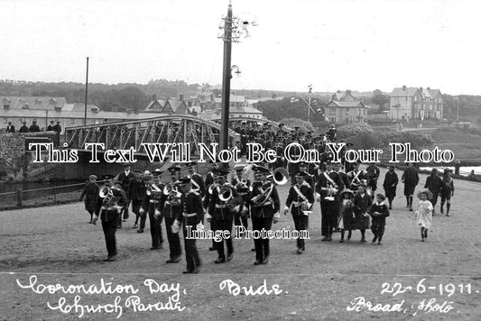 CO 1362 - Coronation Day Church Parade, Bude, Cornwall 1911