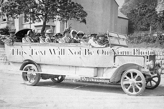 CO 1396 - Silver King Charabanc Outing, Redruth, Cornwall