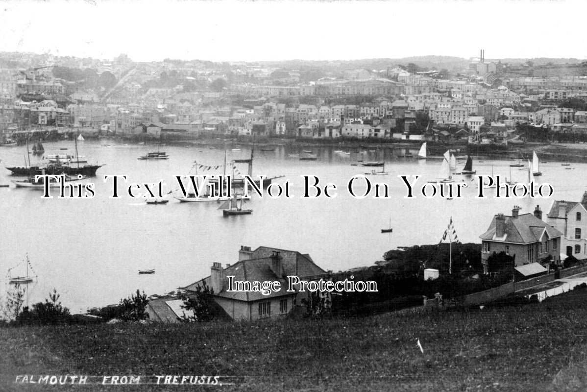 CO 1484 - Falmouth From Trefusis, Cornwall