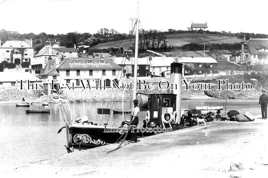 CO 1558 - St Mawes Harbour With Steam Boat, Cornwall