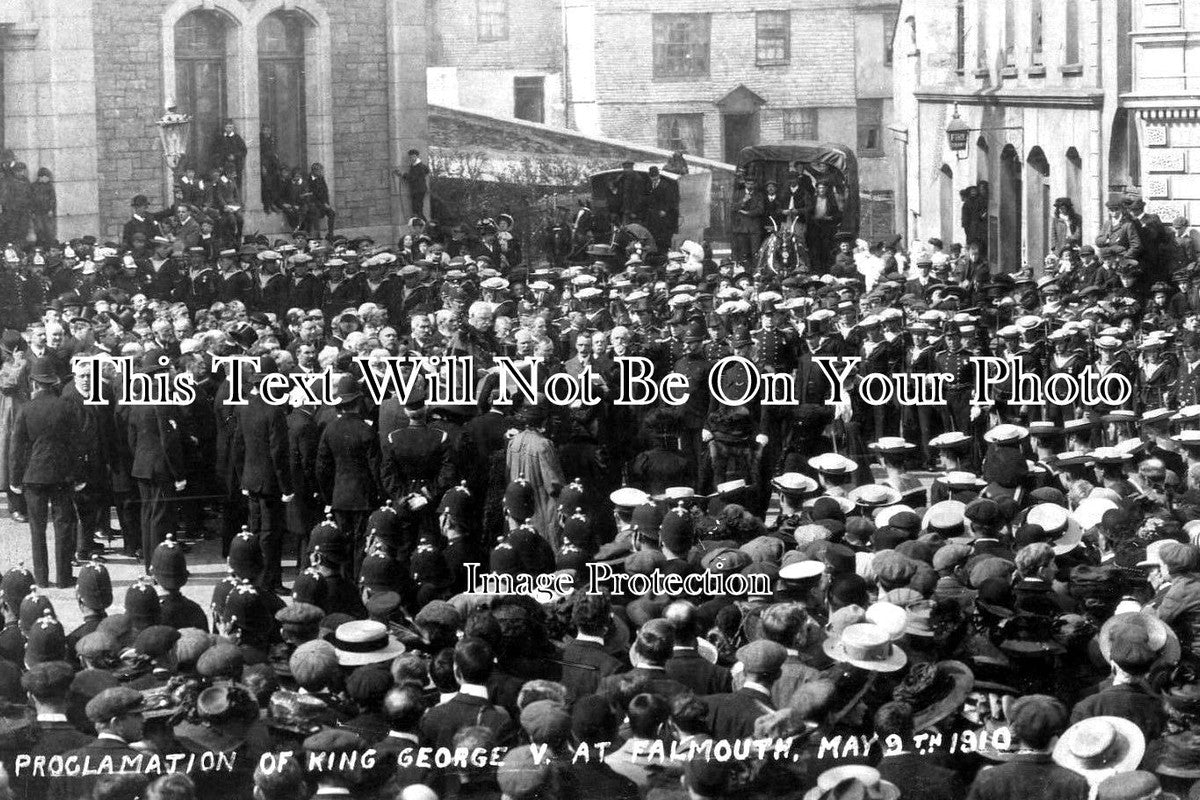 CO 1586 - Proclamation Of King George V, Falmouth, Cornwall 1910