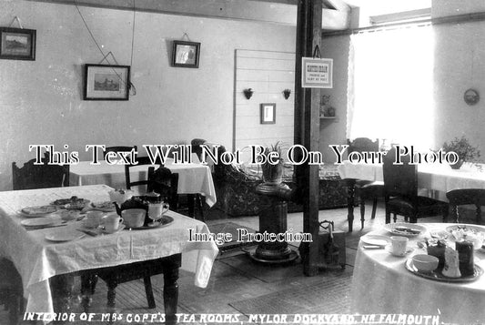 CO 1611 - Mylor Dockyard Interior Of Mrs Copps Tea Rooms, Falmouth, Cornwall