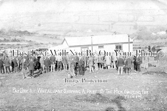 CO 1710 - Pay Day At Wheal Jane Mine, Govier, Cornwall