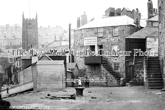 CO 1720 - Old Cottages, St Ives, Cornwall c1905